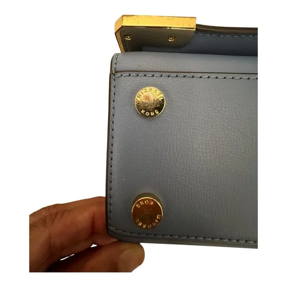 Michael Kors Light Blue Purse with Removable Strap - Picture 9 of 16